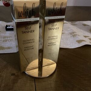 Whish Gold Self Tanner with Radiant Moisture set of 2 Coco Verbena scent.